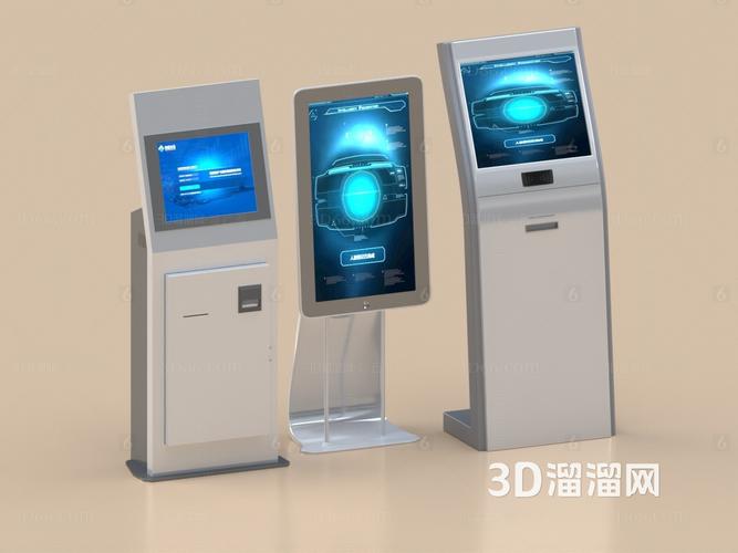 金融智能设备一体机3d模型
